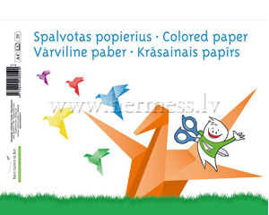 Aplikcijas paprs vienpusjs A4, 8 loksnes,asorti krsas