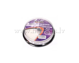 Diski Blu-Ray BD-R 50Gb, 4x, apdrukjami, Cakebox 10gab.