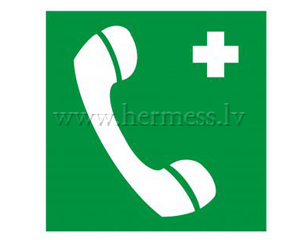 Zme TELEFONS NEATLIEKMS MEDICNAS PALDZBAS IZSAUKANAI. Izmrs 100 mm x 100 mm