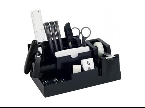 Galda organizators TY330 S, 14 piederumi, nokomplektts, melns