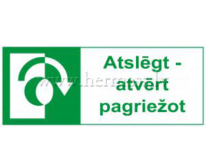 Zme ATSLGT-ATVRT PAGRIEOT. Izmrs 80 mm x 200 mm