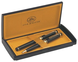 Pildspalvu komplekts MINISTER, tinte - zila.