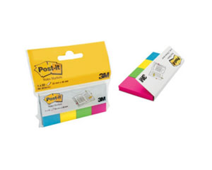 Indeksi 20*38mm, 4 krāsas*50 lapiņas, Post-it