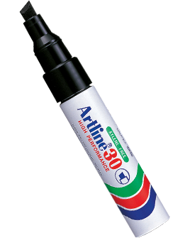 Notur�gais mar�ieris, ��elts serdenis, l�nijas platums 2‒5 mm, melna kr�sa