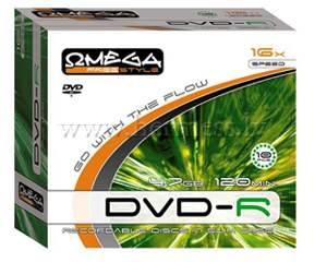 Disks DVD-R 4.7Gb, apdrukjams, Jewel kastt 1gab.