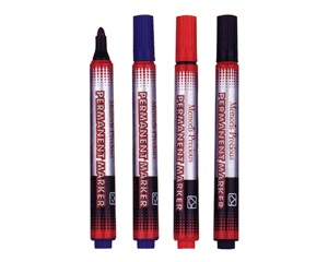 Mar�ieris permanents, 1-3mm, sarkans