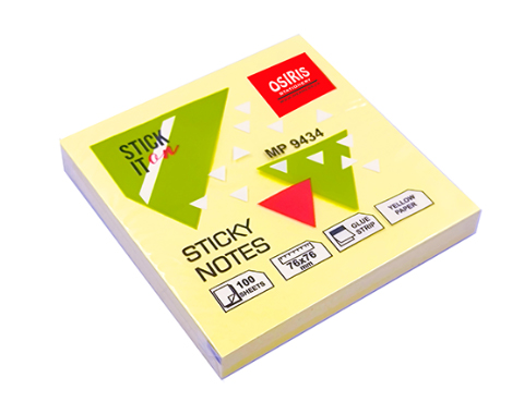 L�mlapi�as 76x76mm,100lpp.,dzeltenas, Osiris