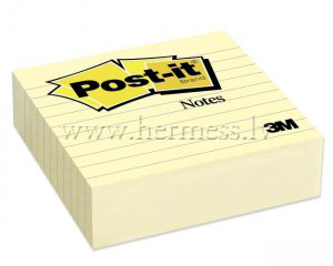Lmlapias Post-It lniju 100*100mm, 300l, dzeltenas