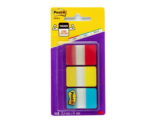 Indeksi 25*38mm, 3 krsas, Post-it Strong
